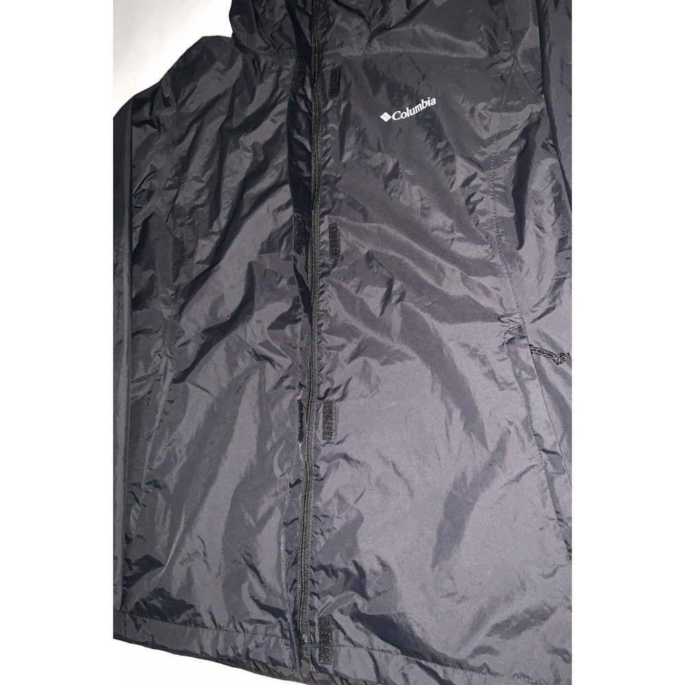 Columbia Women's Arcadia II Jacket Black Size XL Waterproof Rain Coat Omni Tech - Picture 9 of 15
